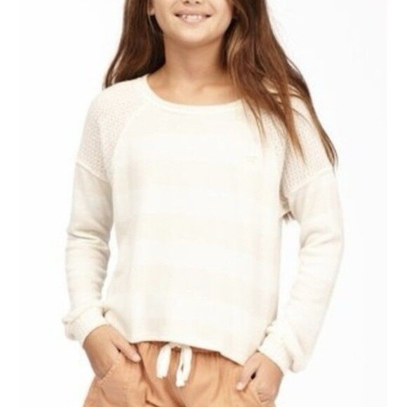 NWT's Billabong Girls 10 "Fresh Start" Long Sleeve Fall Top - Picture 1 of 11